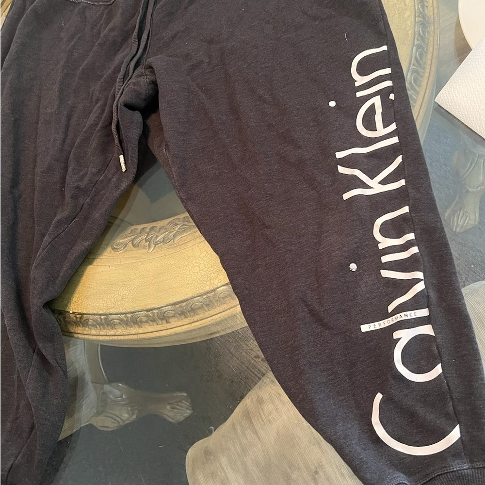 Calvin Klein Men and Women Charcoal Joggers